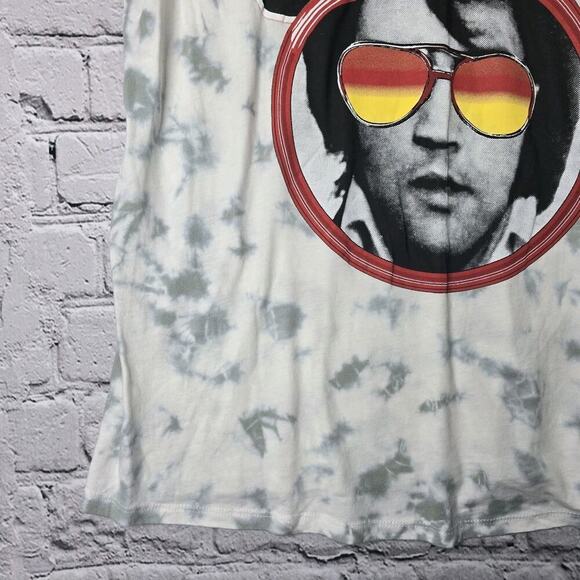 Elvis Presley 100% Cotton Graphic Print Band Tee Tshirt Tie Dye Size 0X - Picture 4 of 8